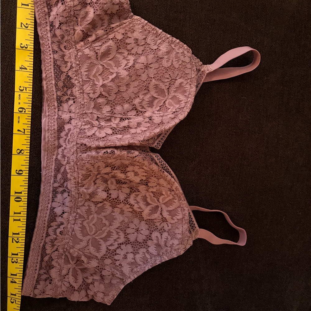 Knix Floral Lace Bralette in Light Pink - Picture 1 of 5